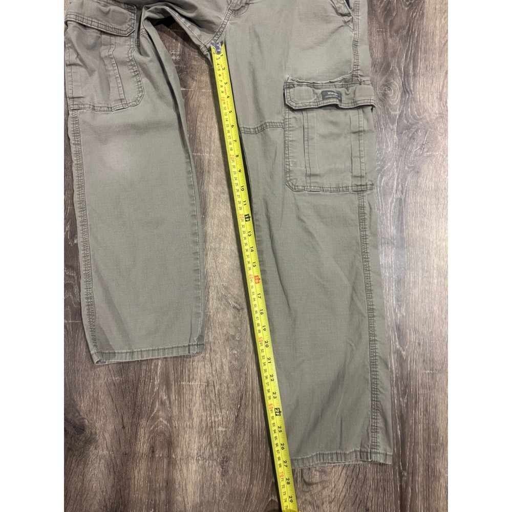 Wrangler Relaxed Fit Ripstop Cargo Pants Olive Green 29x30 Mens Utility Trousers - Picture 5 of 10